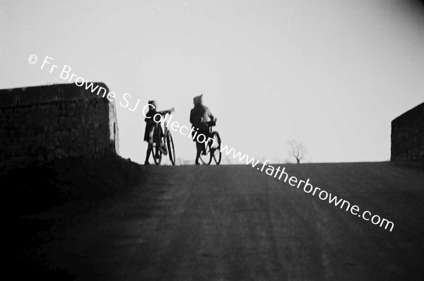 CHILDREN CROSSING KILBRIDE BRIDGE